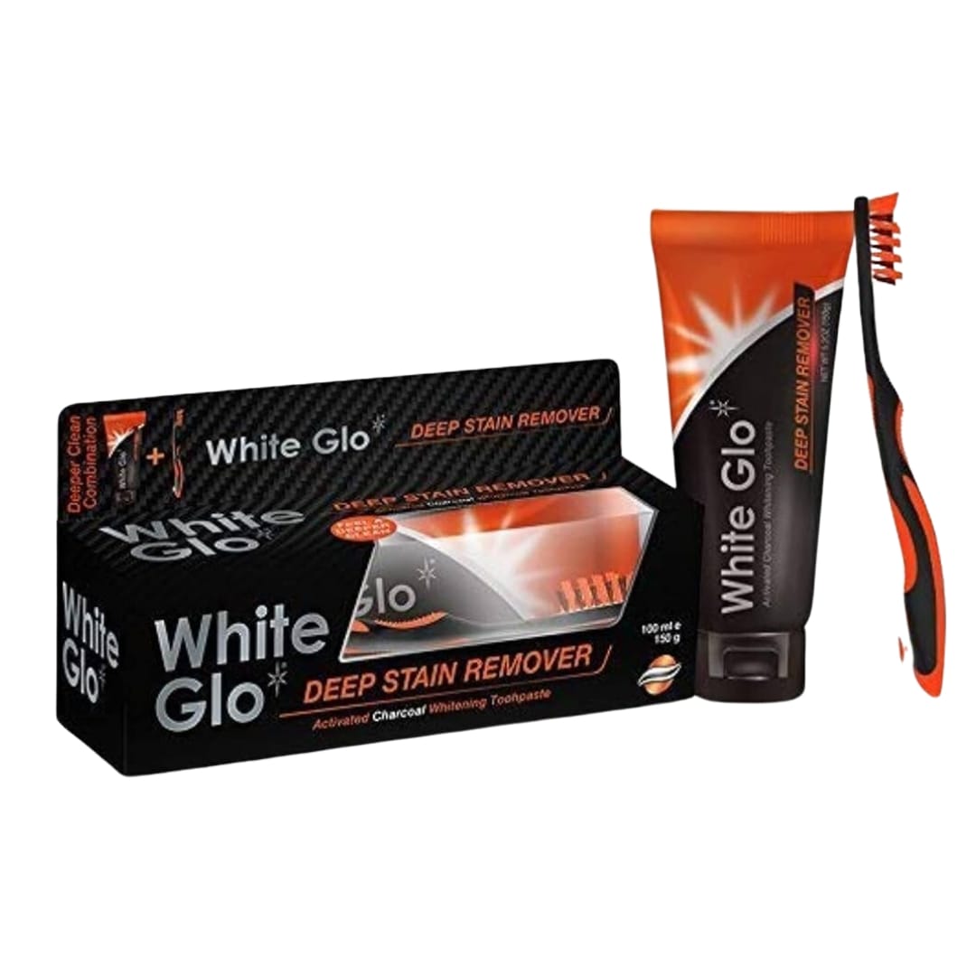 WHITE GLO CHARCOAL DEEP STAIN REMOVER